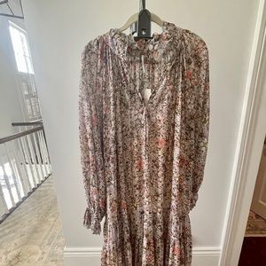 FREE PEOPLE FEELING GROOVY MAXI DRESS VIOLA COMBO NWT LARGE